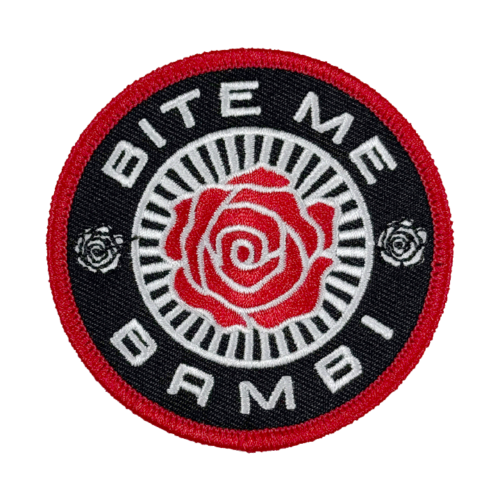 Large Bite Me Bambi Rose Patch