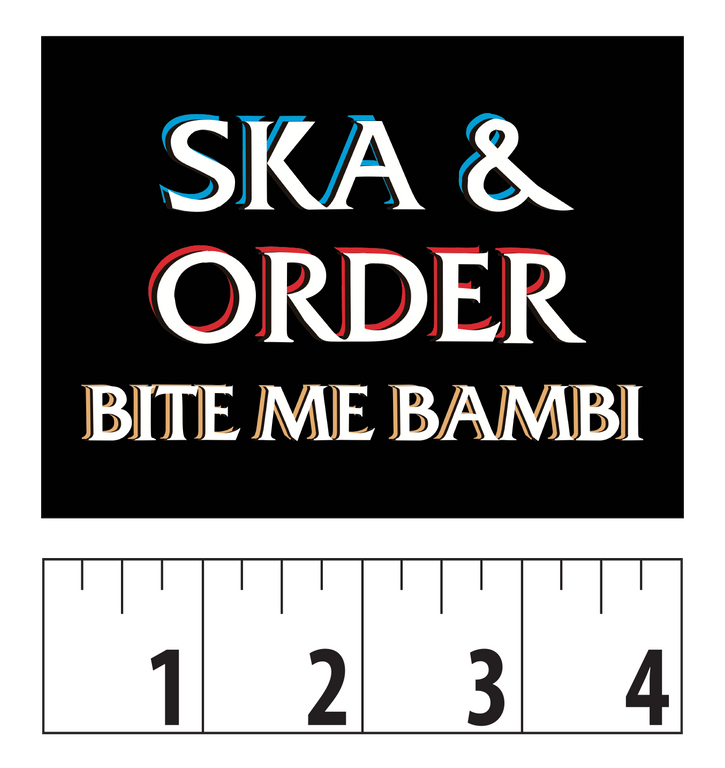 Ska & Order Sticker