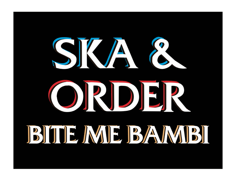 Ska & Order Sticker